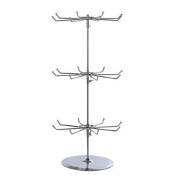 Id9 présentoir métal pour porte clé 3 étages 58cm - presentoir - vitrinePRESPC.jpg3701030492533