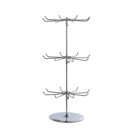 Id9 présentoir métal pour porte clé 3 étages 58cm - presentoir - vitrinePRESPC.jpg3701030492533