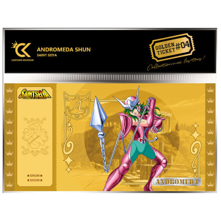 Cartoon kingdom saint seiya chevalier du zodiaque golden ticket shun x5 - golden ticketCKSS04.jpg3760375864832