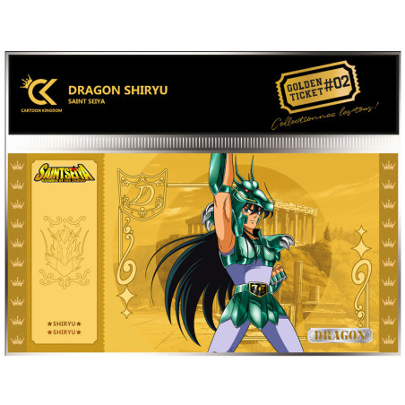 Cartoon kingdom saint seiya chevalier du zodiaque golden ticket shiryu x5 - golden ticketCKSS02.jpg3760375864818