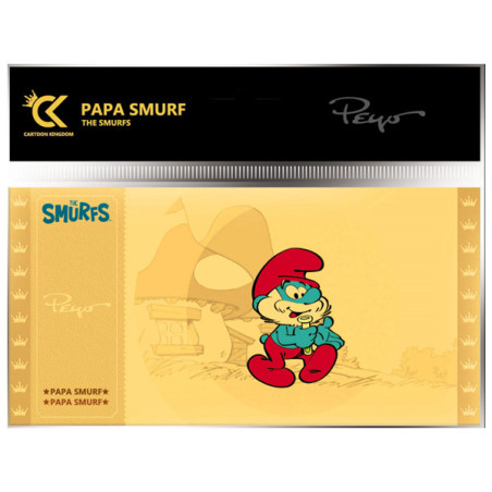 Cartoon kingdom schtroumpfs golden ticket col.1 grand schtroumpf lot x10 - golden ticketCKTS01BB.jpg3760375860094